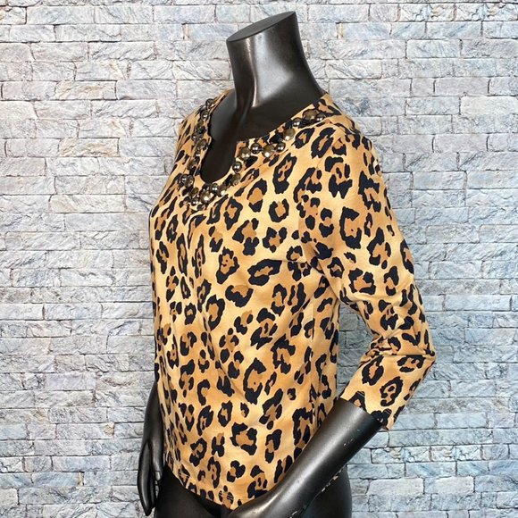 Ruby Rd, Leopard Print Blouse - Picture 2 of 6
